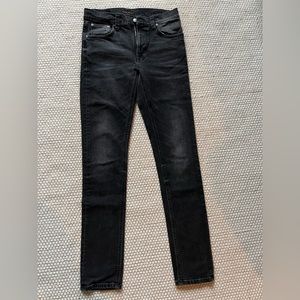 Nudie Jean - Lean Dean Black Sage, Size 30x34
